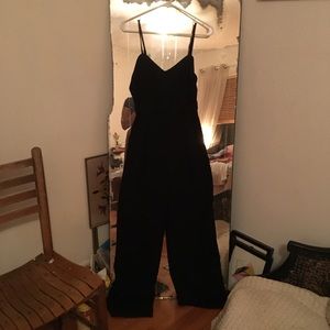 Black Jumpsuit With Cutout Long Mustard Seed